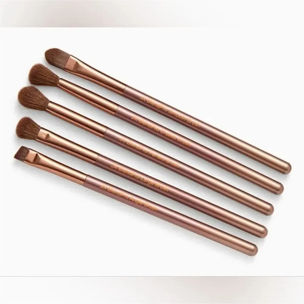 NEW, Just Ximena JX BlendPro Dark Rose Gold 5 Piece Makeup Eye Brush Set